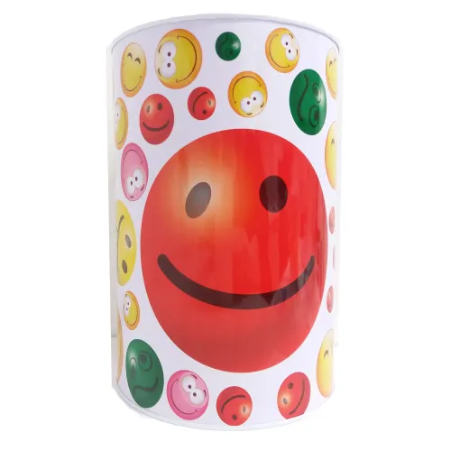Spaarblik Smiley rood